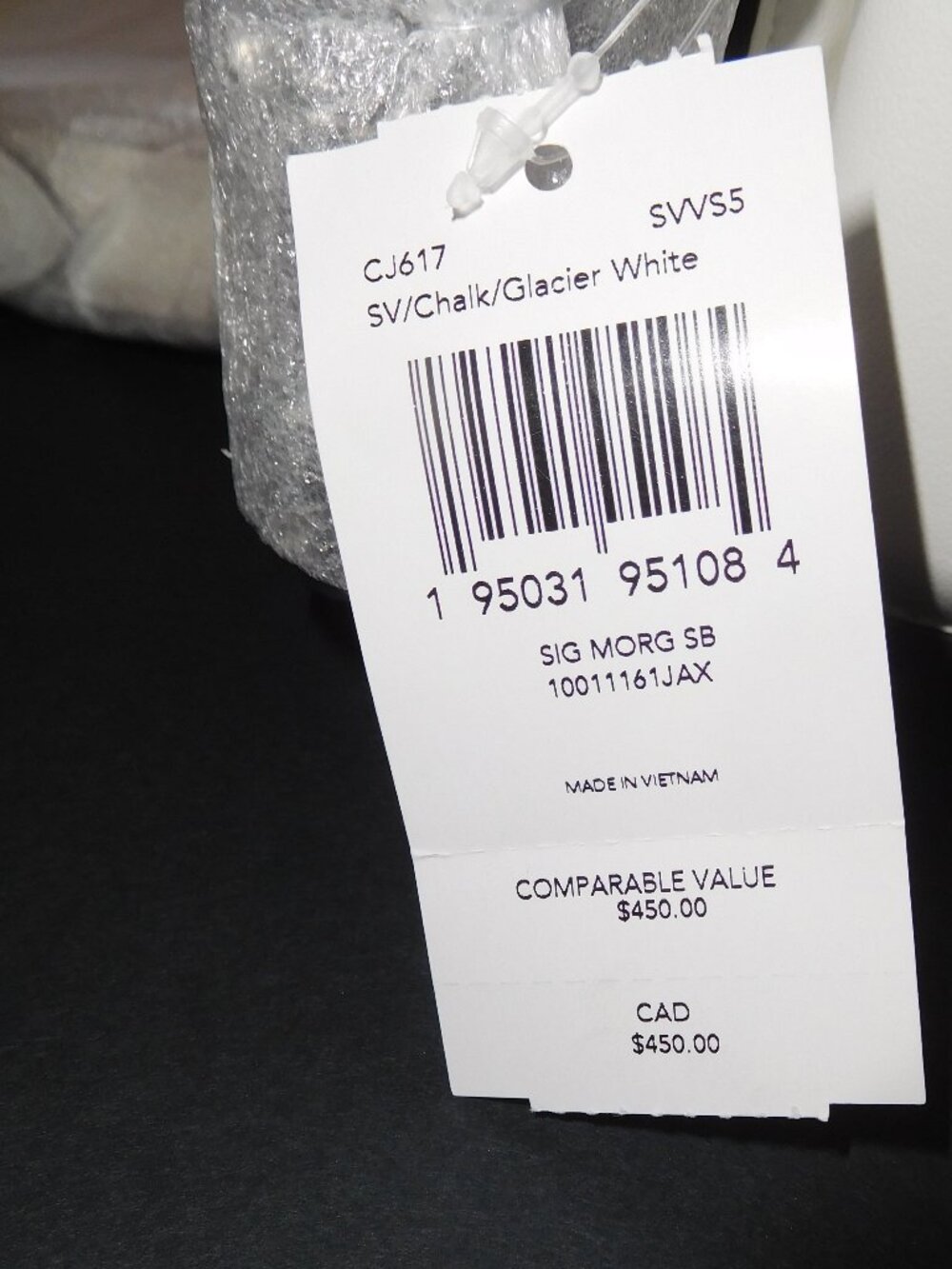 Coach CJ617 Morgan Shoulder Chalk/Glacier White Signature Pebble Leather Bag-NWT - Picture 8 of 8